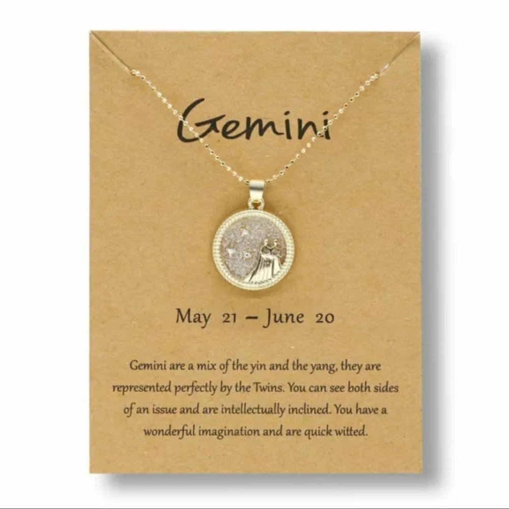NEW Gemini Horoscope Necklace